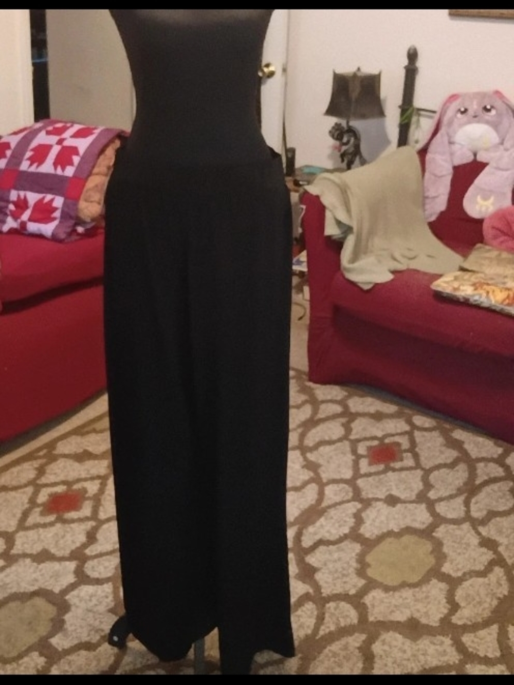 Briggs New York Black Dress Pants with Branded Waistband